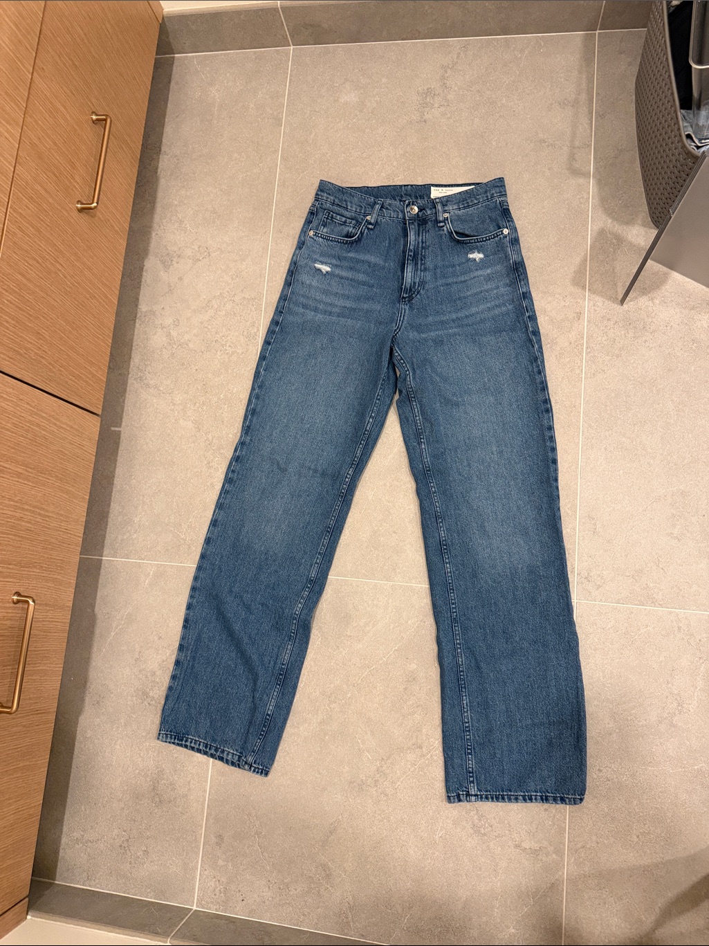 Rag & Bone Light Blue Relaxed Straight Jeans